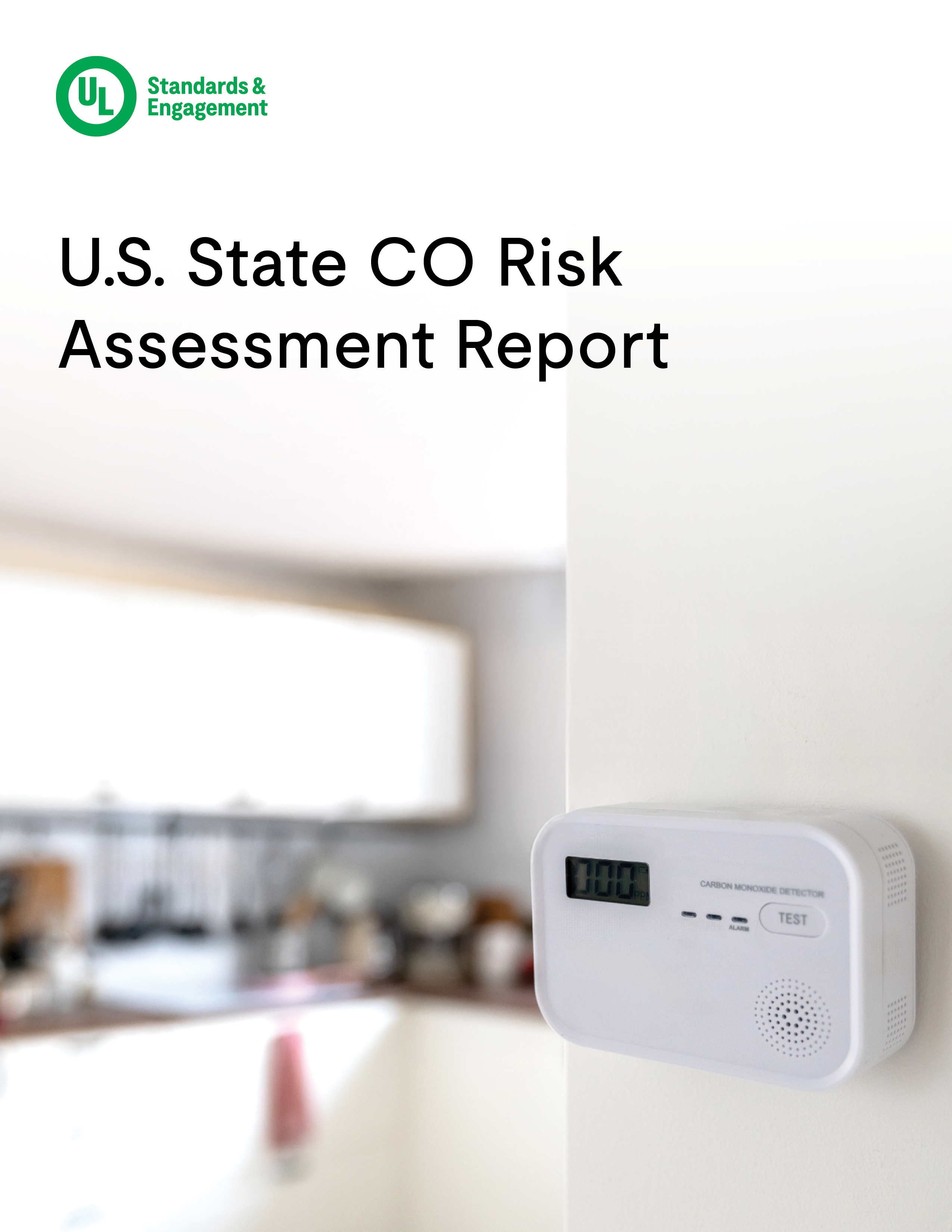 A Carbon Monoxide detector on a wall