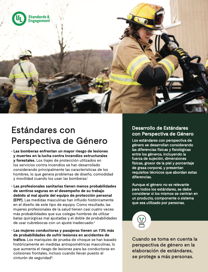 Spanish Gender Responsive Standards Flyer