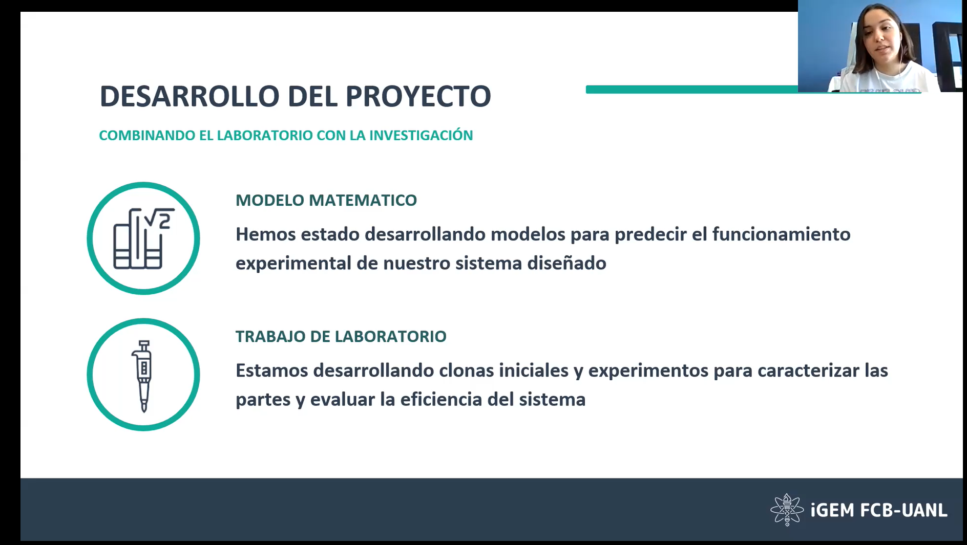 students from Mexico’s Autonomous University of Nuevo León present their award-winning research on the theoretical development of sustainable firefighting foams