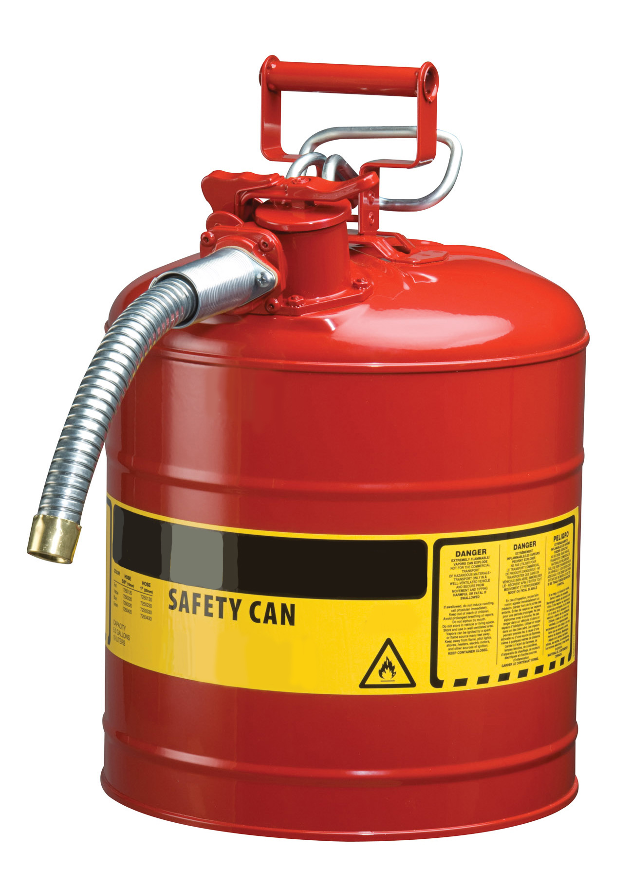Safety Can for Flammable and Combustible Liquids