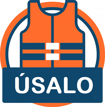 Graphic of a life jacket reading "Use It" In Spanish