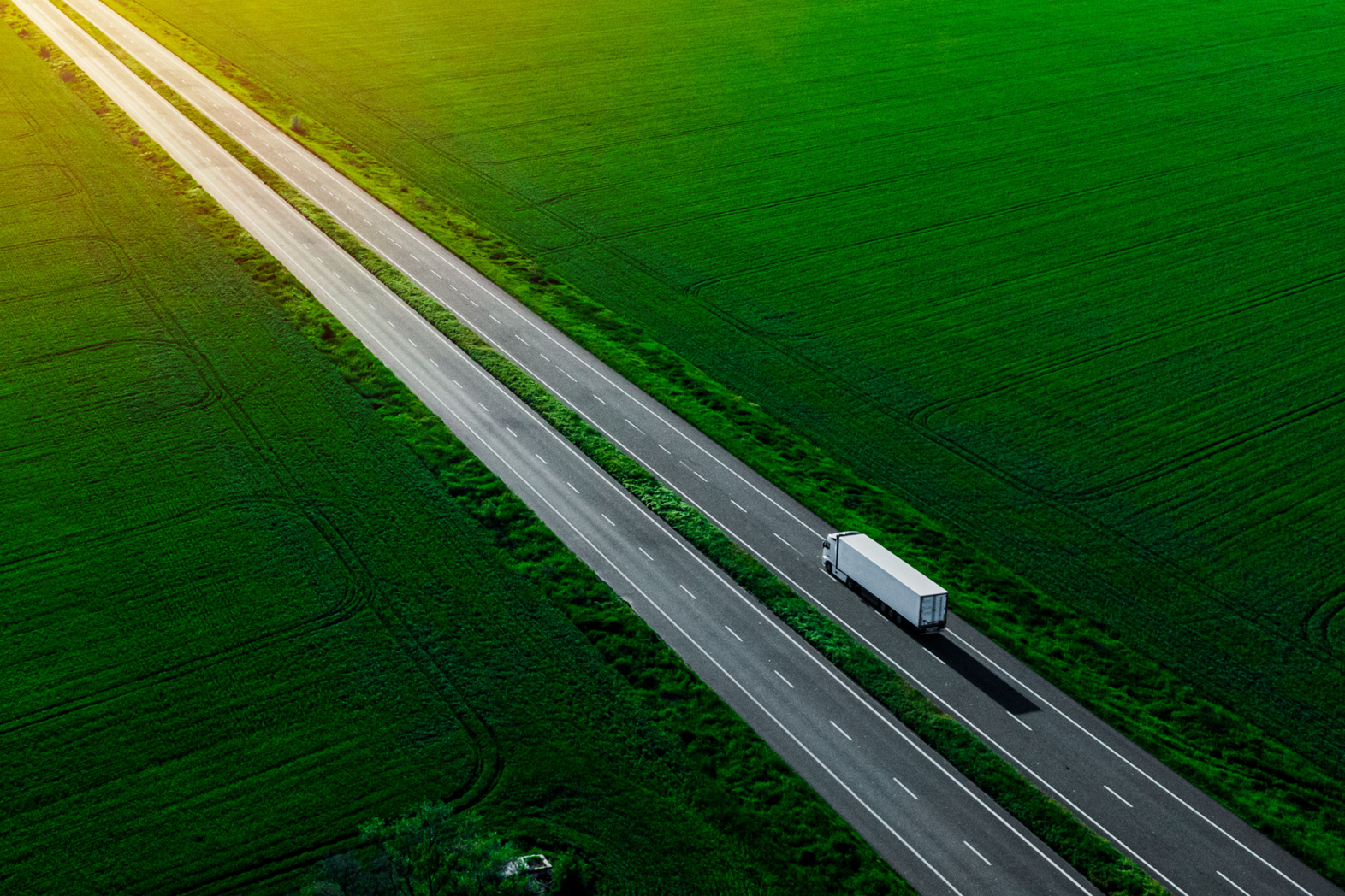 Truck on Highway