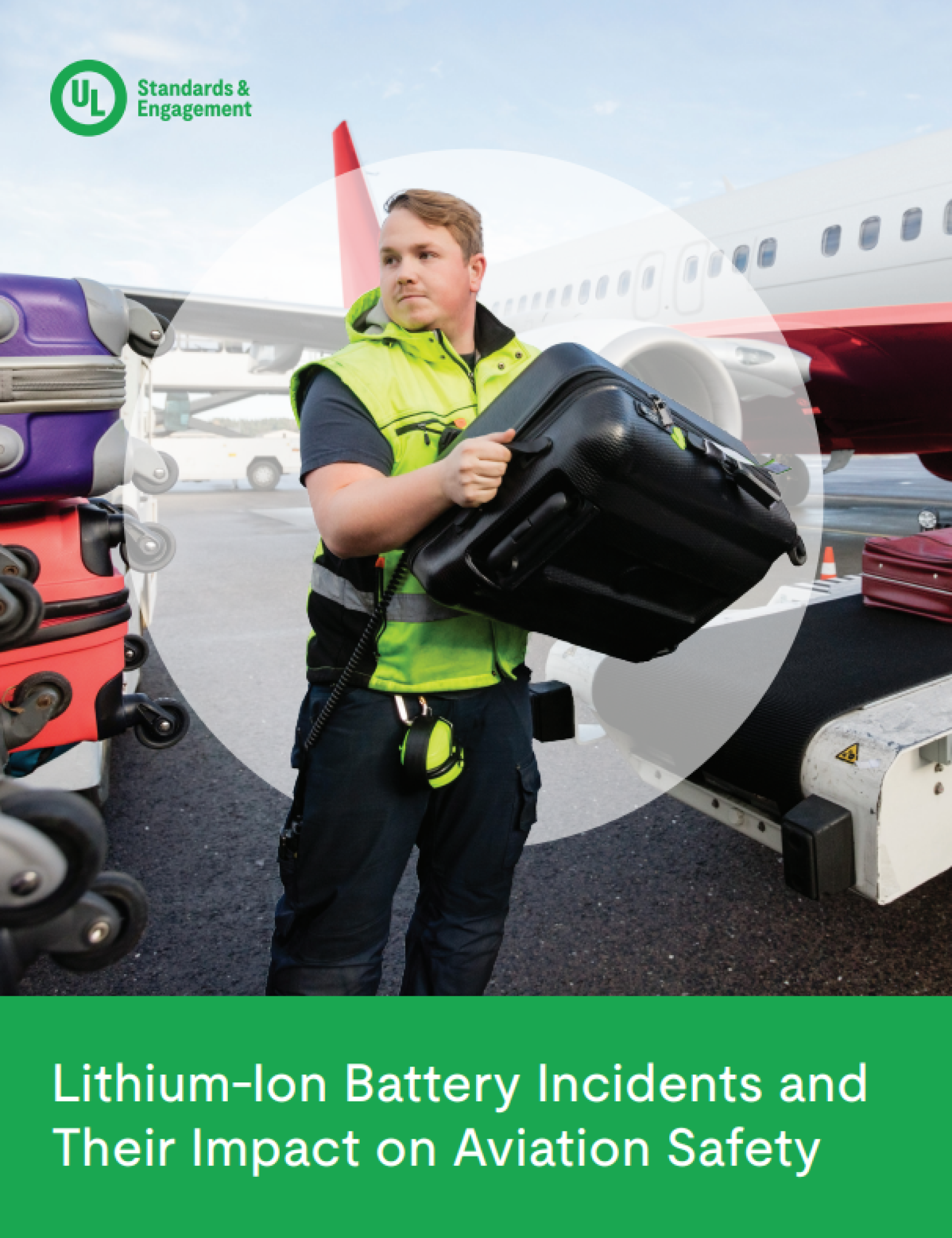 Man loading baggage on a plane