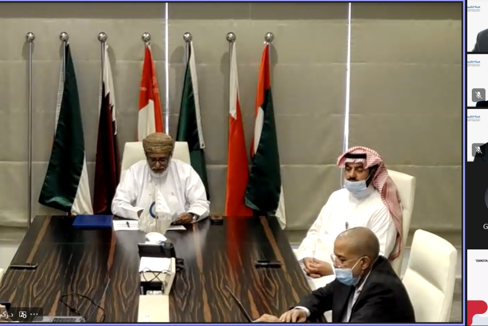 Participants in a virtual meeting with GCC Standardization Organization