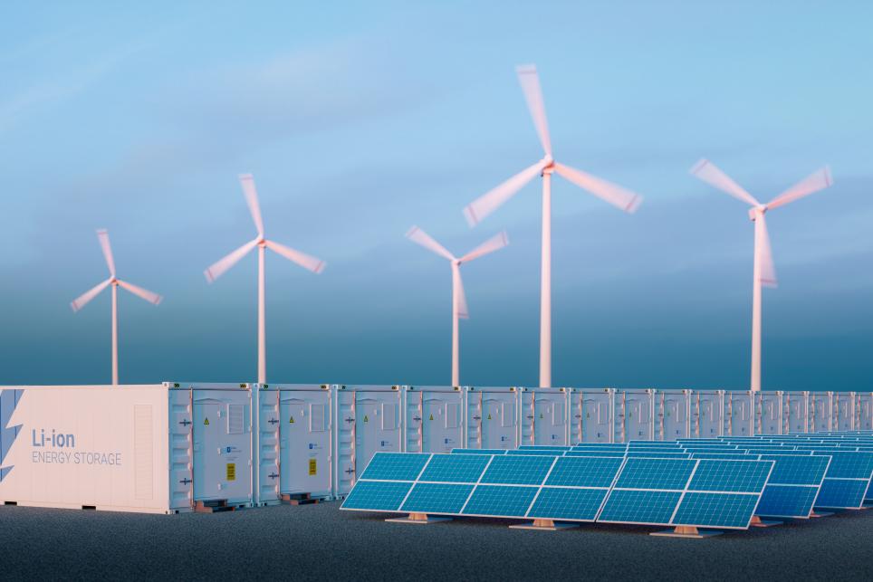 Energy Storage Systems Storing Energy from Wind Turbines and Solar Panels