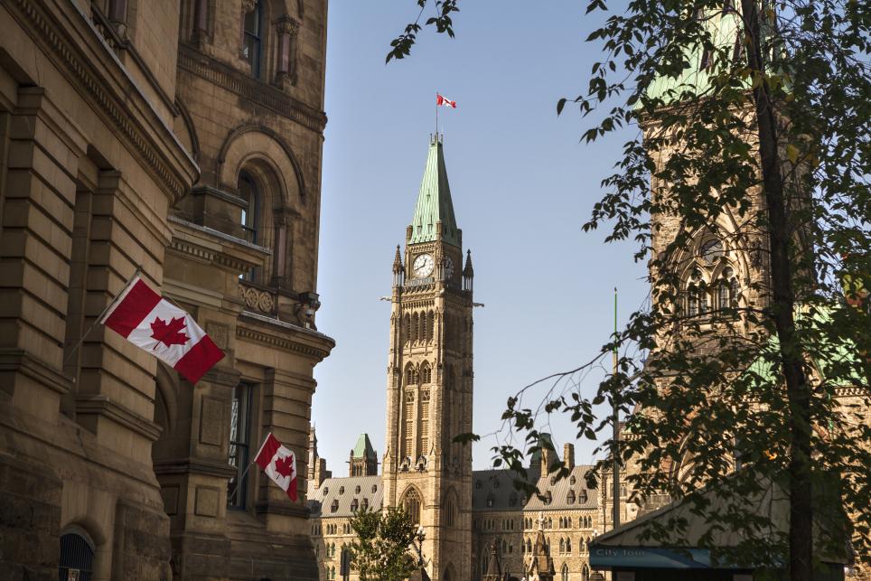 Canada's Parliament buildings in Ottawa, Ontario