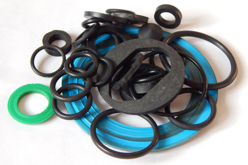 Various types and sizes of o-rings
