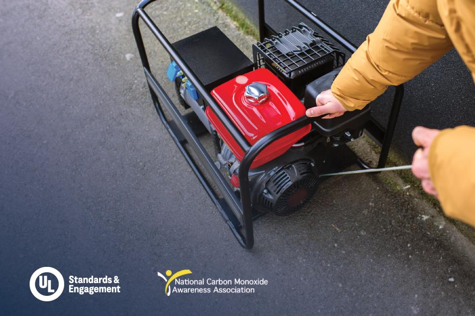A person is using their hand to operate a generator.