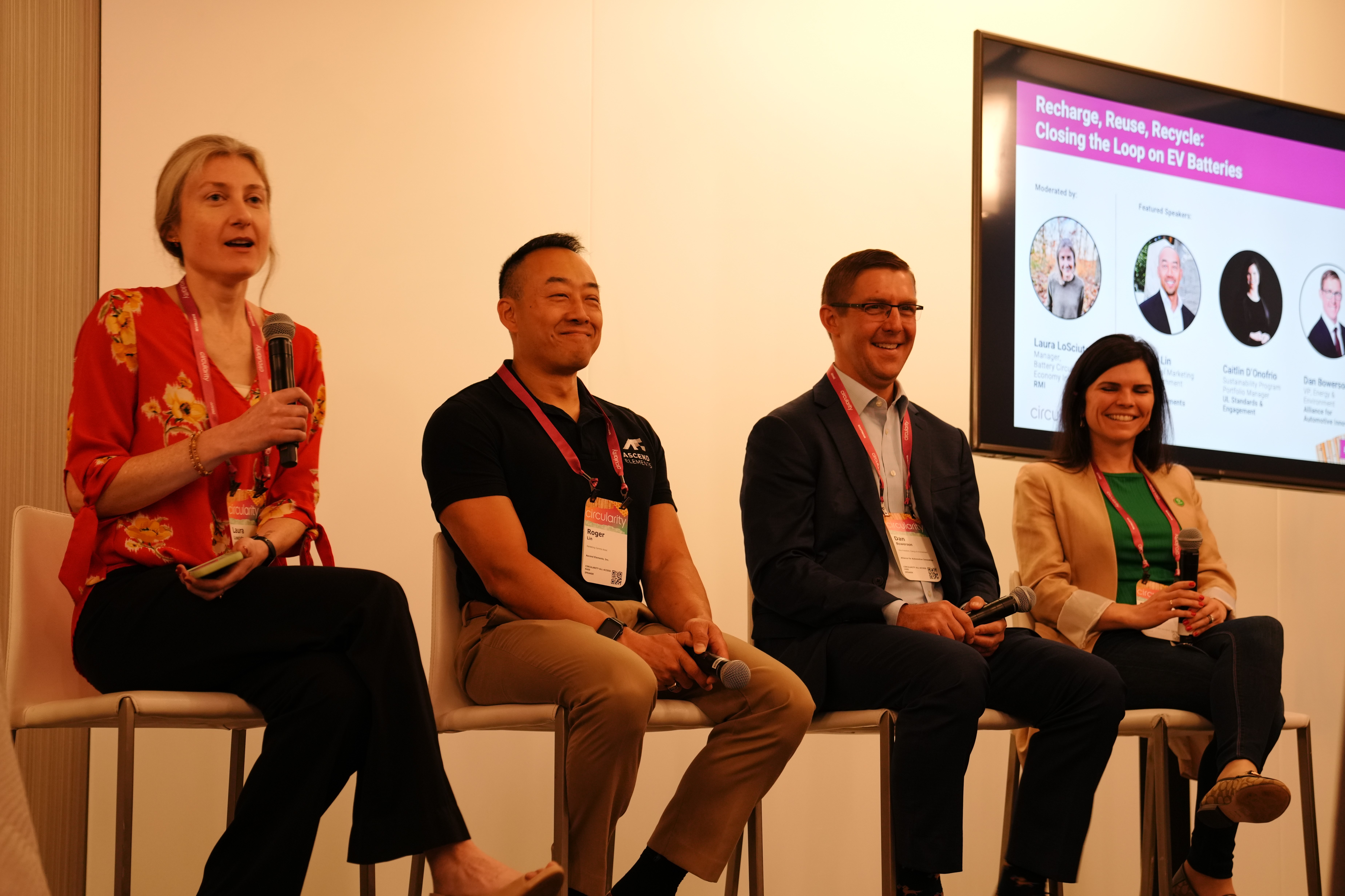 Laura LoSciuto, Roger Lin, Dan Bowerson, and Caitlin D'Onofrio