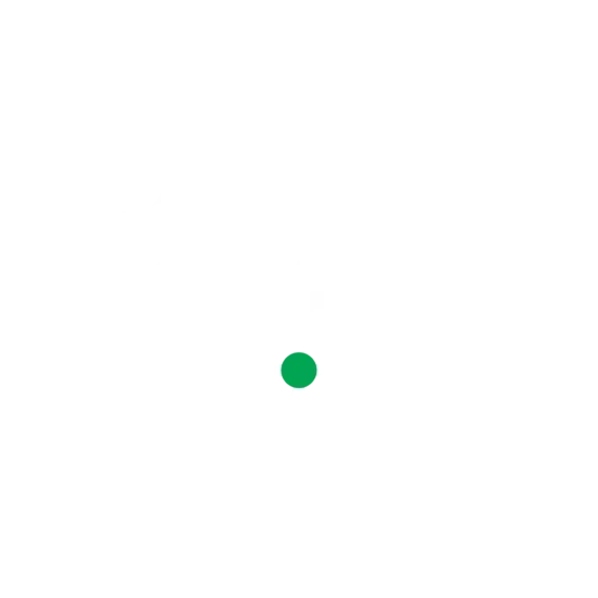 Minimalist black outline of a delivery van with a green circle below its front wheel, and a thin green line extending to the right from the circle, on a white background.