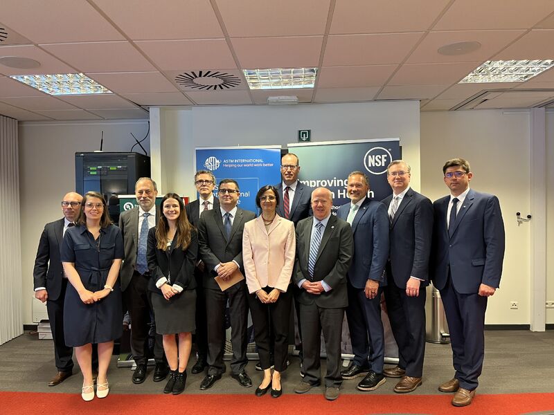 ULSE, ASTM International, and the United States National Science Foundation, in partnership with the U.S. Mission to the European Union, hosted a panel session emphasizing the importance of U.S. standards organizations in fostering safe and innovative transatlantic trade with Europe. The session highlighted ongoing collaborations and the role of standards in global safety and trade alignment.