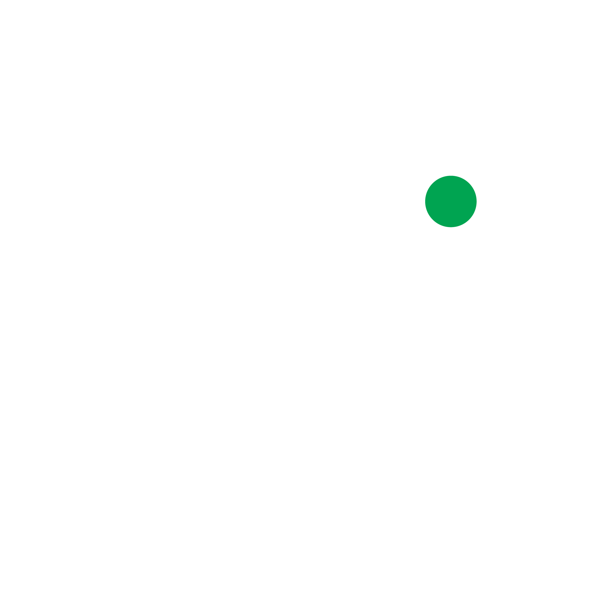 Minimalist illustration of a smartphone with a green dot on the right edge of the screen, centered on a light gray background.