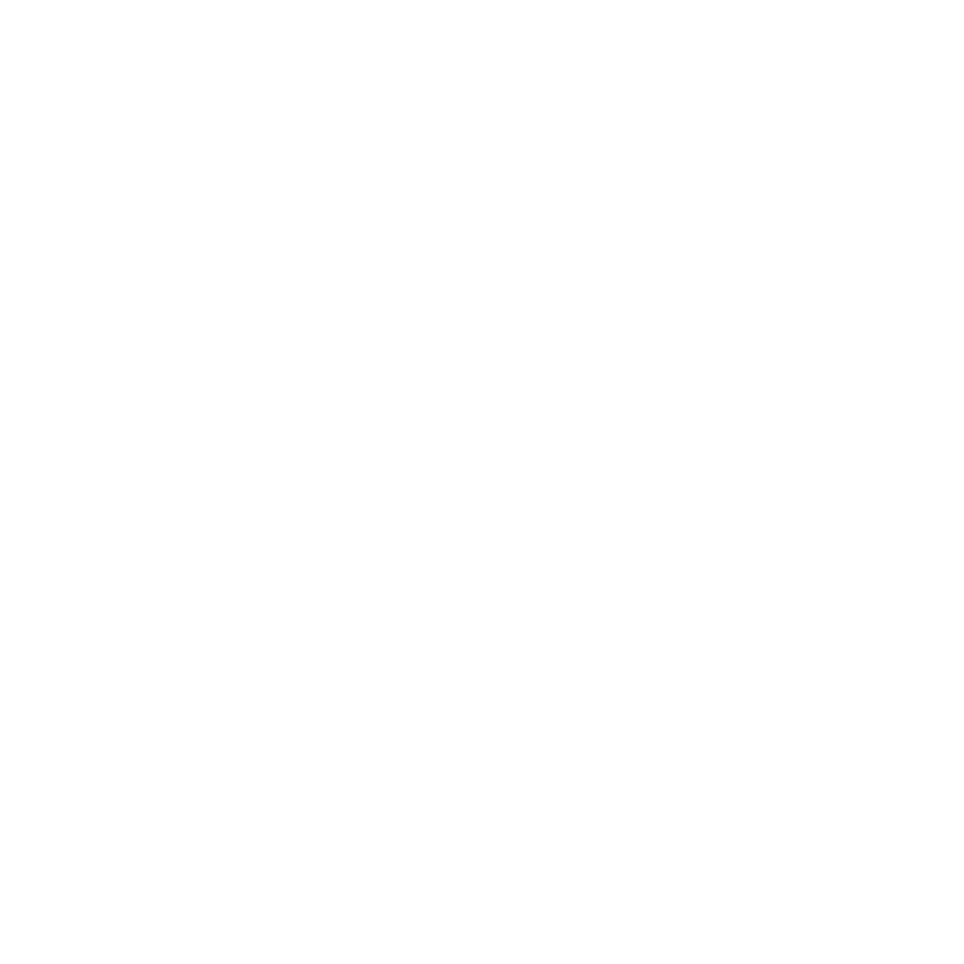 Minimalist white outline drawing of a kick scooter with two wheels and a handlebar, set against a light gray background.